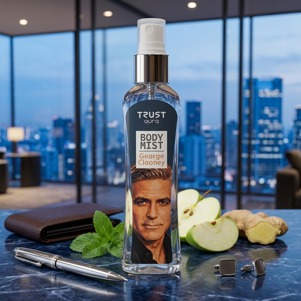 بادی میست مردانه TRUST aura مدل George Clooney