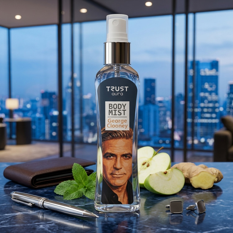 بادی میست مردانه TRUST aura مدل George Clooney